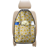 Frangipani Flower Pattern Print Car Seat Organizers