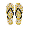 Frangipani Flower Pattern Print Flip Flops