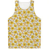 Frangipani Flower Pattern Print Men's Tank Top