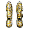 Frangipani Flower Pattern Print Muay Thai Shin Guard