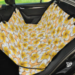 Frangipani Flower Pattern Print Pet Car Back Seat Cover