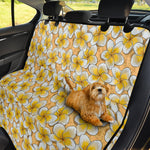 Frangipani Flower Pattern Print Pet Car Back Seat Cover