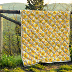Frangipani Flower Pattern Print Quilt
