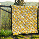 Frangipani Flower Pattern Print Quilt