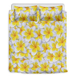 Frangipani Flower Print Duvet Cover Bedding Set