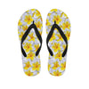 Frangipani Flower Print Flip Flops