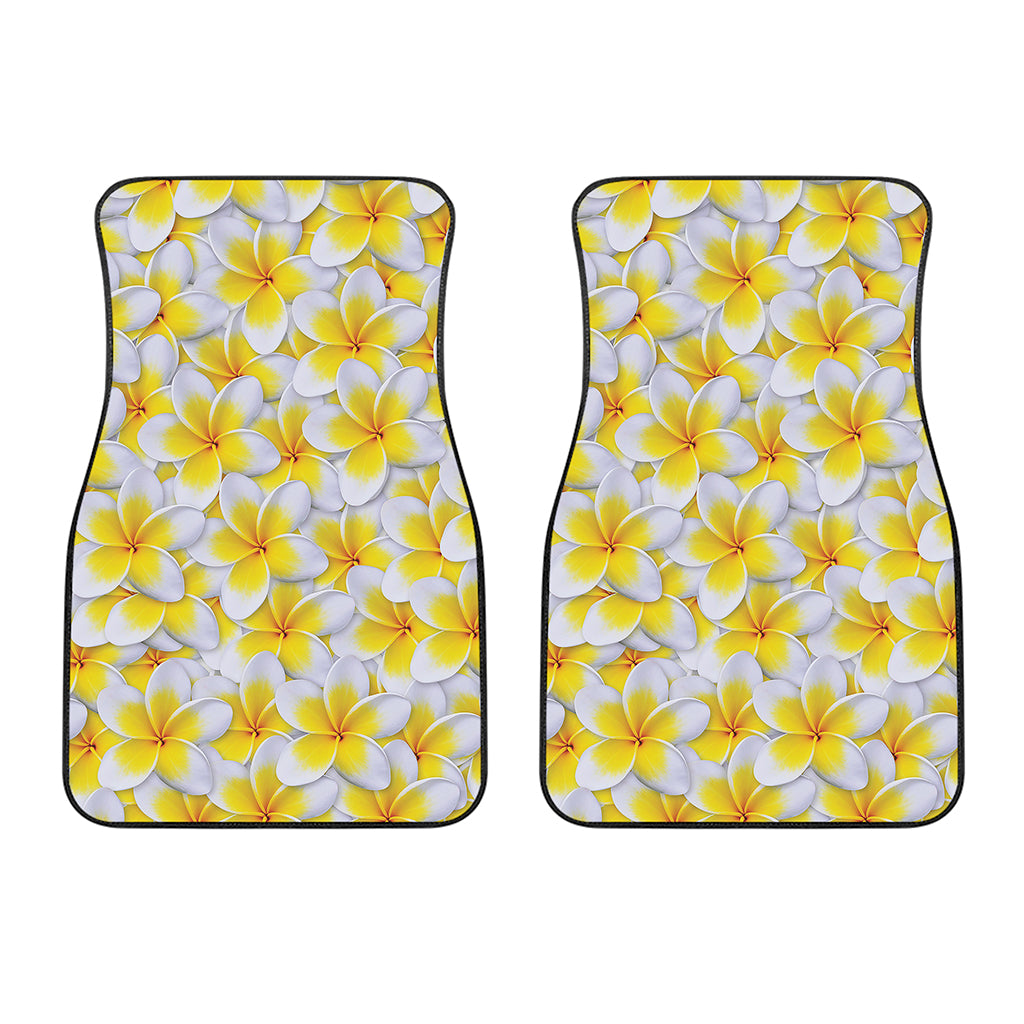 Frangipani Flower Print Front Car Floor Mats