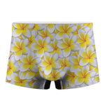 Frangipani Flower Print Men's Boxer Briefs