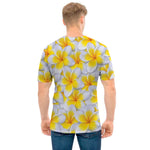 Frangipani Flower Print Men's T-Shirt