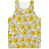 Frangipani Flower Print Men's Tank Top