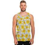 Frangipani Flower Print Men's Tank Top