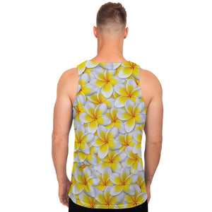 Frangipani Flower Print Men's Tank Top