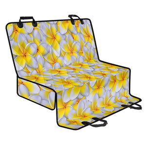 Frangipani Flower Print Pet Car Back Seat Cover