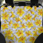 Frangipani Flower Print Pet Car Back Seat Cover