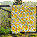 Frangipani Flower Print Quilt