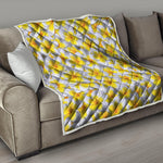 Frangipani Flower Print Quilt