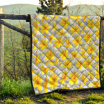 Frangipani Flower Print Quilt