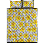 Frangipani Flower Print Quilt Bed Set