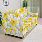 Frangipani Flower Print Sofa Cover