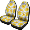 Frangipani Flower Print Universal Fit Car Seat Covers