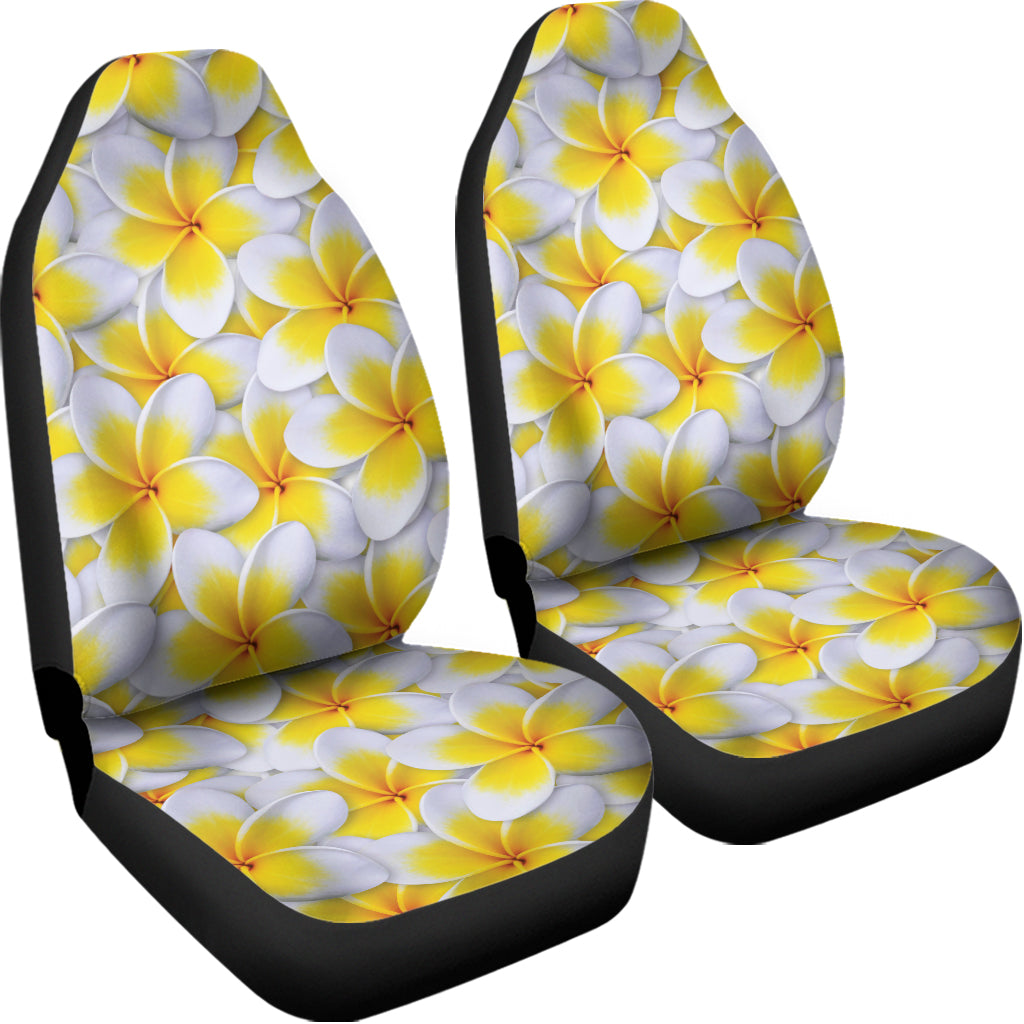 Frangipani Flower Print Universal Fit Car Seat Covers