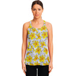 Frangipani Flower Print Women's Racerback Tank Top