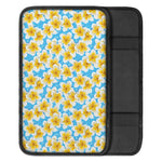 Frangipani On The Water Pattern Print Car Center Console Cover