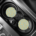 Frangipani On The Water Pattern Print Car Coasters
