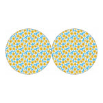 Frangipani On The Water Pattern Print Car Coasters