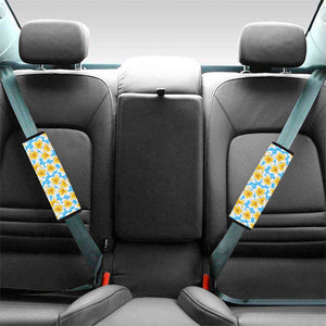 Frangipani On The Water Pattern Print Car Seat Belt Covers