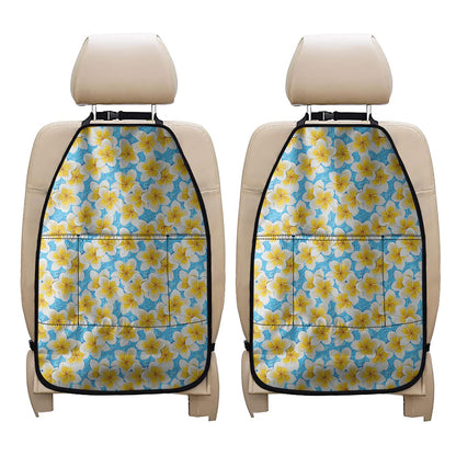 Frangipani On The Water Pattern Print Car Seat Organizers