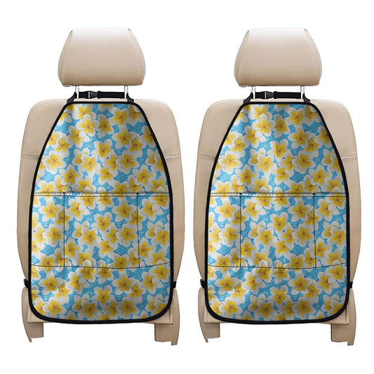 Frangipani On The Water Pattern Print Car Seat Organizers