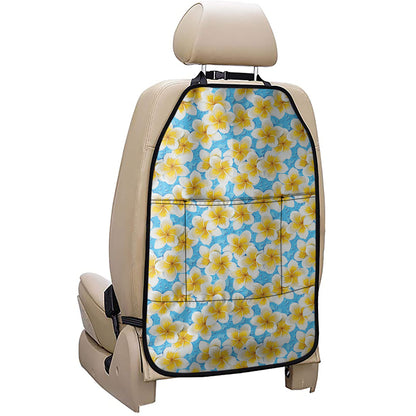 Frangipani On The Water Pattern Print Car Seat Organizers