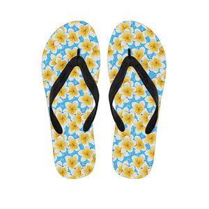 Frangipani On The Water Pattern Print Flip Flops