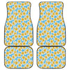 Frangipani On The Water Pattern Print Front and Back Car Floor Mats