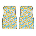 Frangipani On The Water Pattern Print Front Car Floor Mats