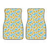 Frangipani On The Water Pattern Print Front Car Floor Mats