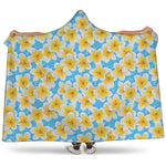 Frangipani On The Water Pattern Print Hooded Blanket