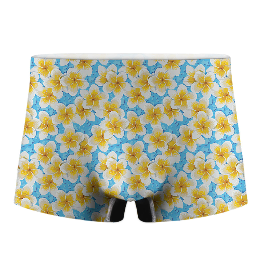 Frangipani On The Water Pattern Print Men's Boxer Briefs