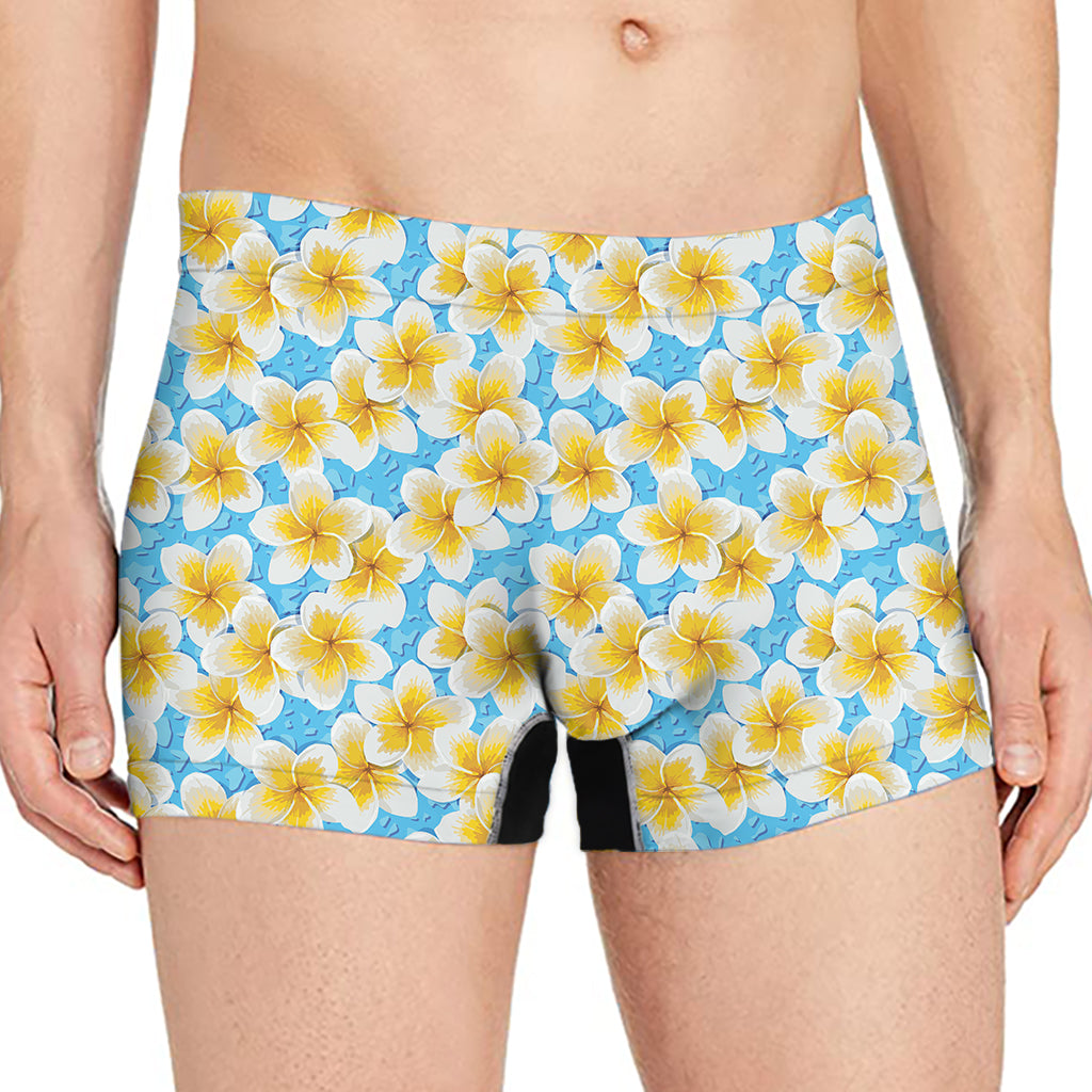 Frangipani On The Water Pattern Print Men's Boxer Briefs