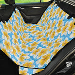 Frangipani On The Water Pattern Print Pet Car Back Seat Cover