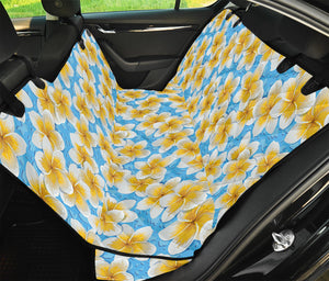 Frangipani On The Water Pattern Print Pet Car Back Seat Cover