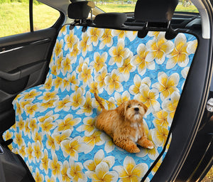 Frangipani On The Water Pattern Print Pet Car Back Seat Cover