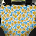 Frangipani On The Water Pattern Print Pet Car Back Seat Cover