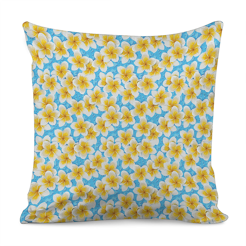 Frangipani On The Water Pattern Print Pillow Cover