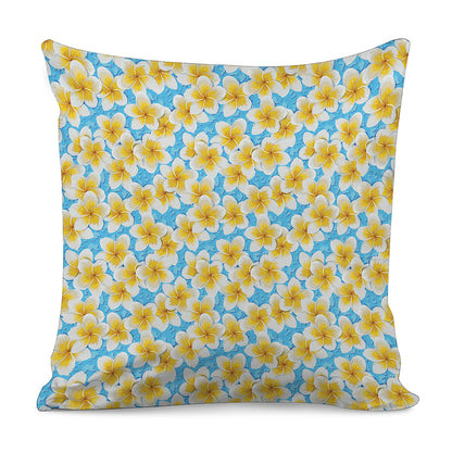 Frangipani On The Water Pattern Print Pillow Cover