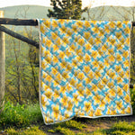 Frangipani On The Water Pattern Print Quilt