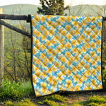 Frangipani On The Water Pattern Print Quilt