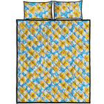 Frangipani On The Water Pattern Print Quilt Bed Set