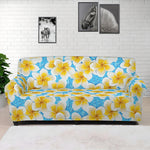Frangipani On The Water Pattern Print Sofa Cover